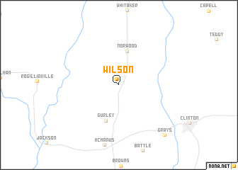 map of Wilson