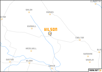 map of Wilson