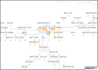 map of Wilten