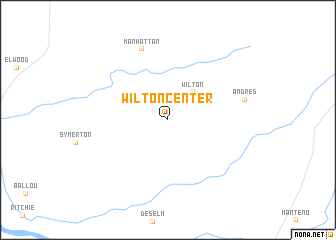 map of Wilton Center