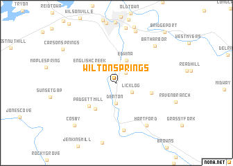 map of Wilton Springs