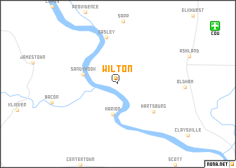 map of Wilton