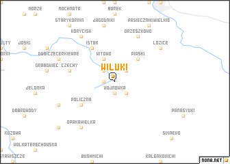 map of Wiluki