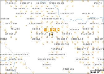 map of Wilwala