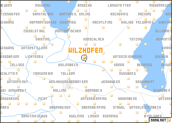 map of Wilzhofen