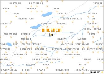 map of Wincencin