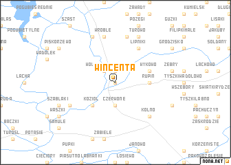 map of Wincenta