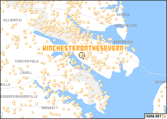 map of Winchester-on-the-Severn