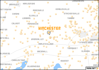 map of Winchester