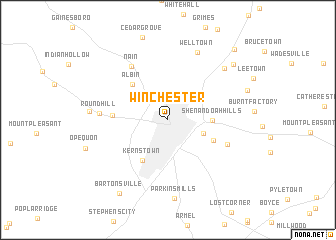 map of Winchester