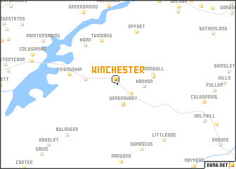 map of Winchester