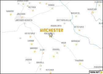 map of Winchester