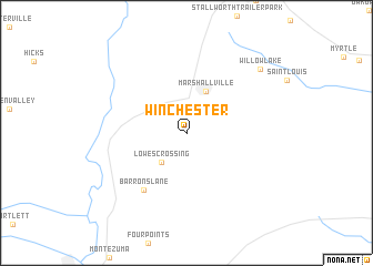 map of Winchester