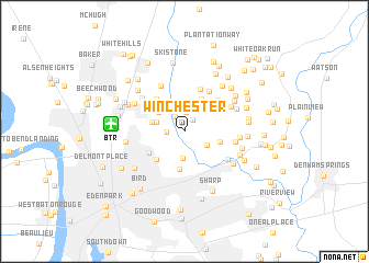 map of Winchester