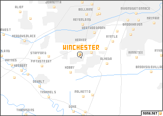 map of Winchester