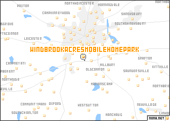 map of Windbrook Acres Mobile Home Park