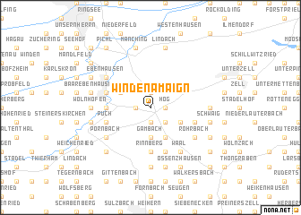 map of Winden am Aign