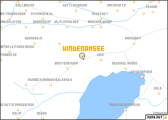 map of Winden am See