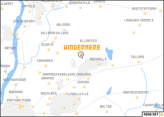 map of Windermere