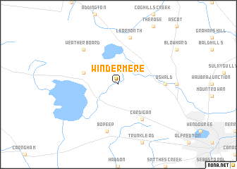 map of Windermere
