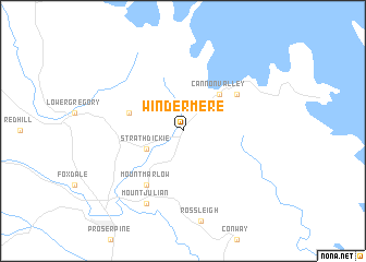 map of Windermere