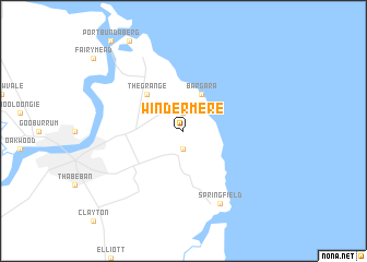 map of Windermere