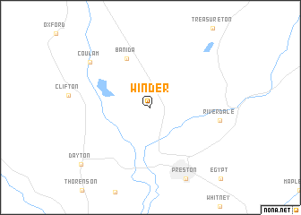 map of Winder