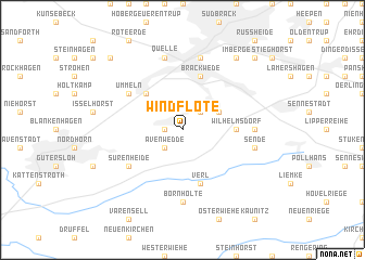 map of Windflöte