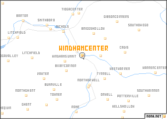 map of Windham Center