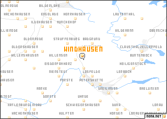 map of Windhausen