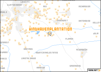 map of Windhaven Plantation