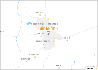 map of Windhoek