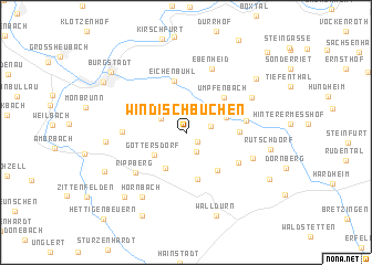 map of Windischbuchen