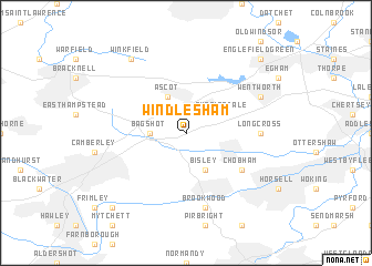 map of Windlesham