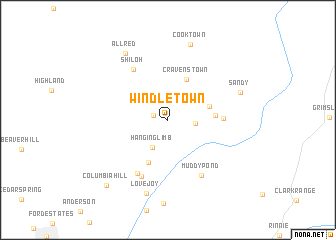 map of Windletown