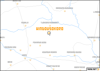 map of Windou-Sokoro