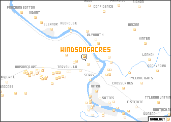 map of Windsong Acres