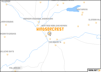 map of Windsor Crest