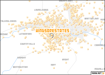 map of Windsor Estates
