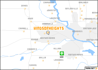 map of Windsor Heights