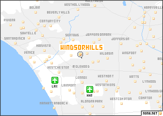 map of Windsor Hills