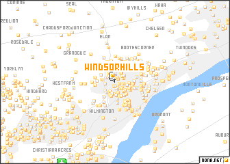 map of Windsor Hills