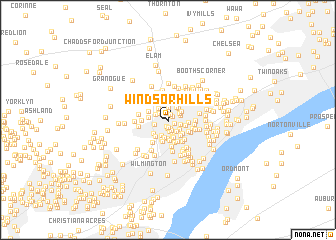 map of Windsor Hills