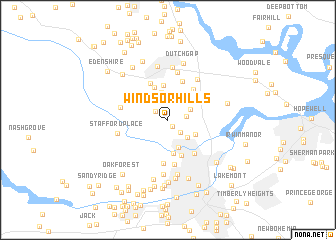 map of Windsor Hills