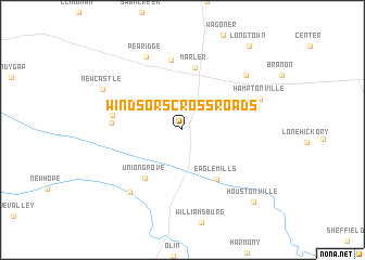 map of Windsors Crossroads