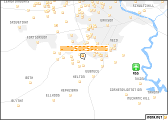 map of Windsor Spring