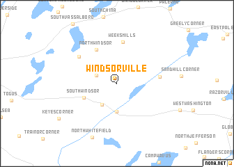 map of Windsorville