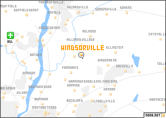 map of Windsorville