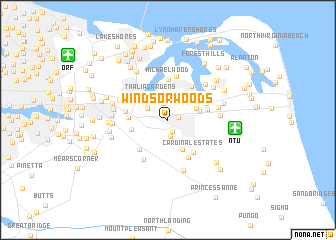 map of Windsor Woods