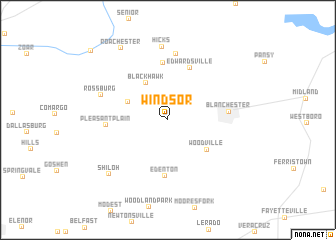 map of Windsor